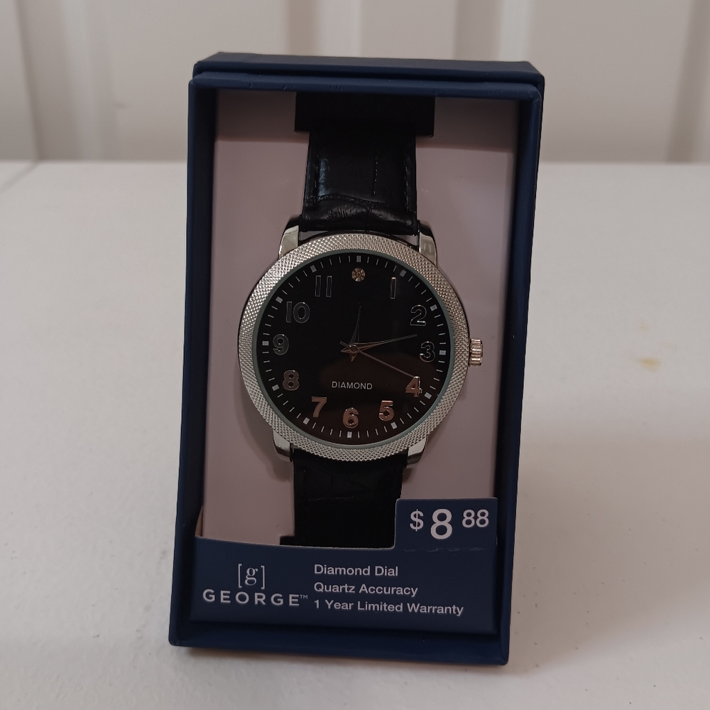 George Diamond Dial Watch